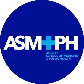 The logo of Ateneo Ateneo School of Medicine and Public Health (ASMPH), a partner of the Breathe Metro Manila air quality monitoring network.