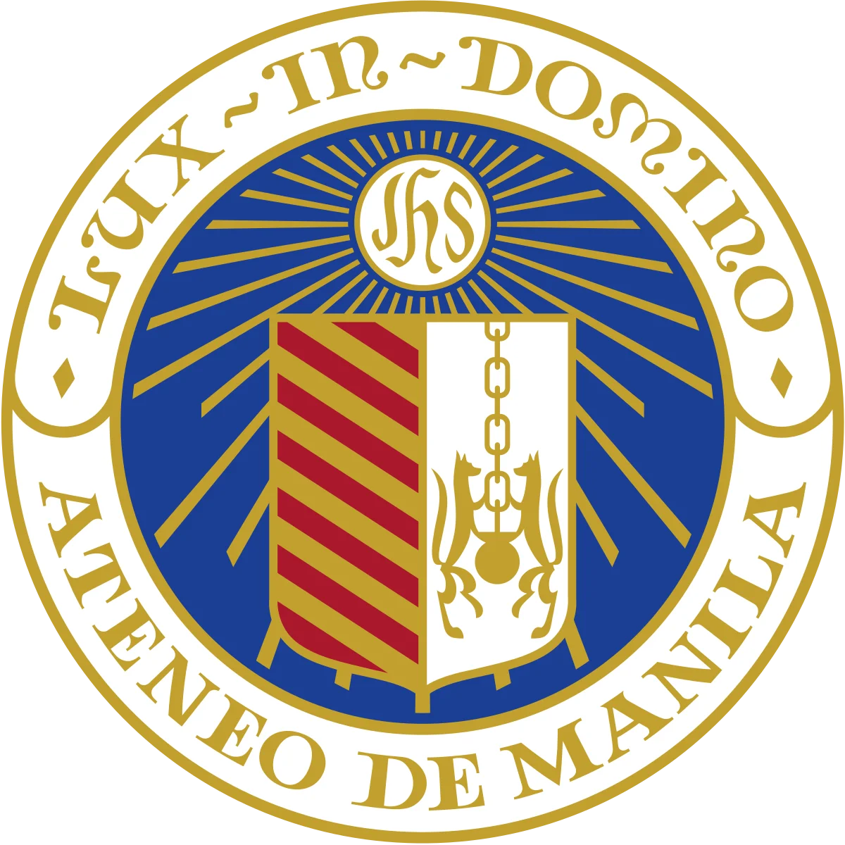 The logo of Ateneo de Manila University.